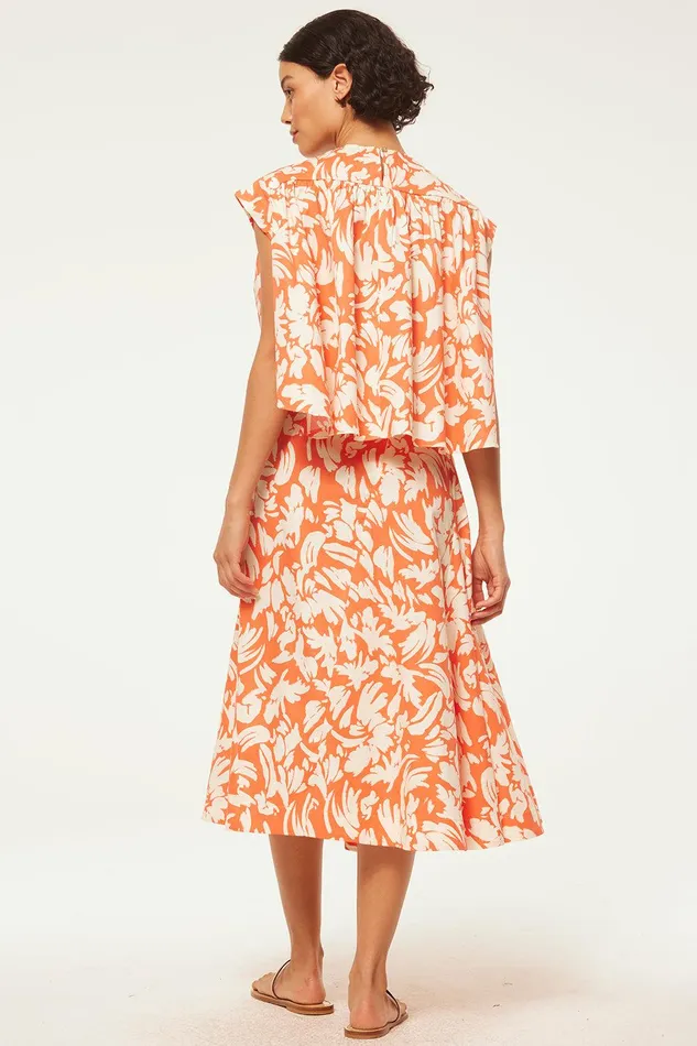 Women MISA Los Angeles Matching Sets ALINA TOP Patmos Tangerine
