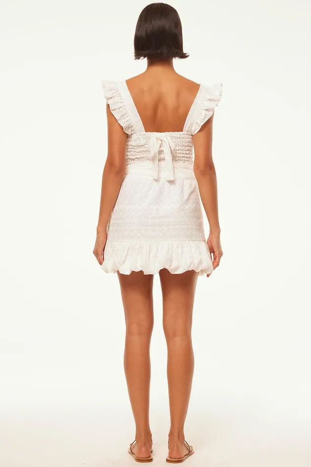 Women MISA Los Angeles Matching Sets EDEN SKIRT White Eyelet