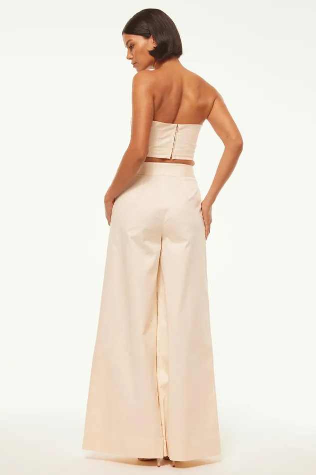 Women MISA Los Angeles Matching Sets NICO PANT Parchment