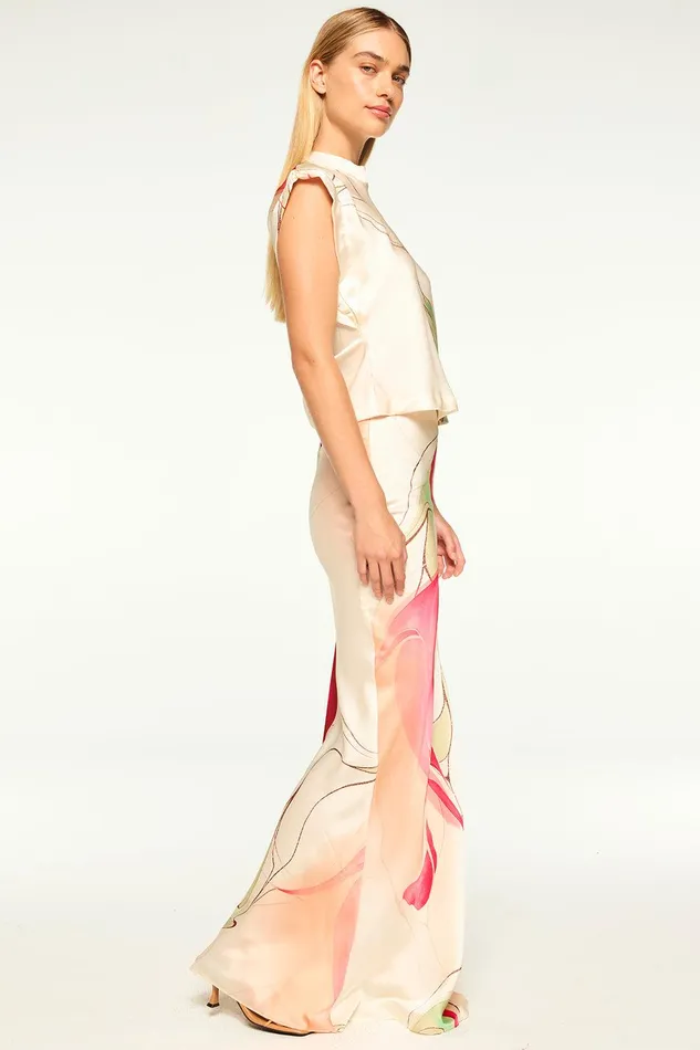 Women MISA Los Angeles Matching Sets SIERRA SKIRT Divine Marble