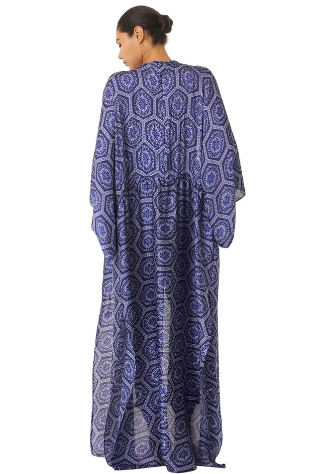 Women MISA Los Angeles Matching Sets VERUSCHKA ROBE Lapis Tile