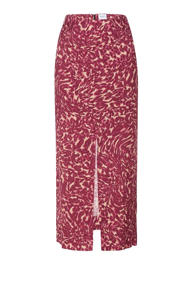 Women MISA Los Angeles Skirts and Shorts IVAN SKIRT Fauna Abstract