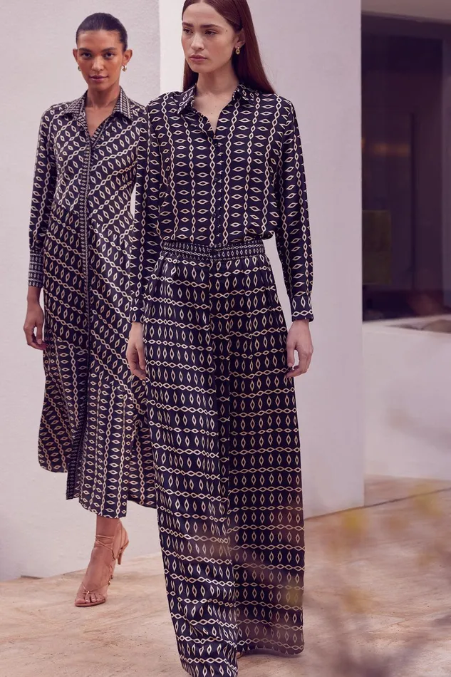 Women MISA Los Angeles Tops CELINE TOP Go West Geo Mix