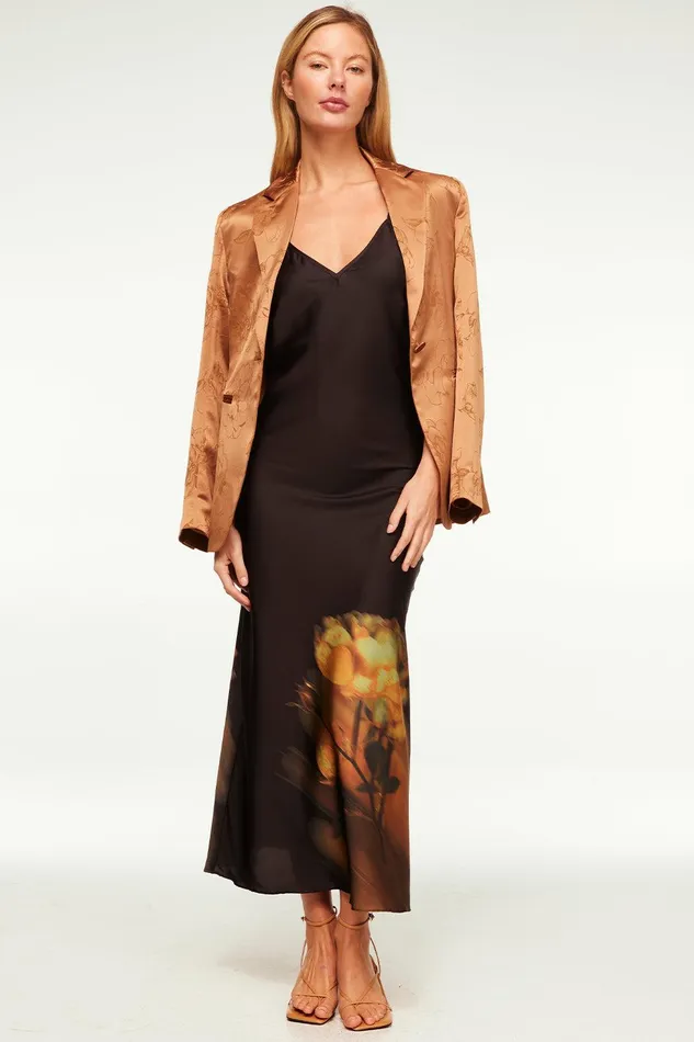 Women MISA Los Angeles Tops LAUREN BLAZER Black Jacquard