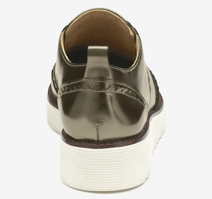 Women Mitzi Scalloped Wingtip Bronze Metallic Italian Sheepskin JohnstonandMurphy Mules and Loafers Women Mitzi Scalloped Wingtip Bronze Metallic Italian Sheepskin JohnstonandMurphy Mules and Loafers
