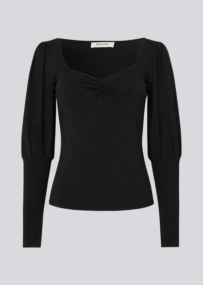 Women Modstrm Blouses and Knitwear BilgeMD Top Black Women Modstrm Blouses and Knitwear BilgeMD Top Black