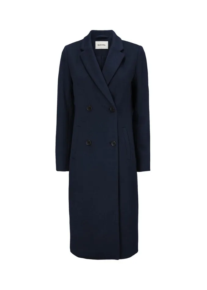 Women Modstrm Coats and Jackets Odelia Long Coat Navy Sky