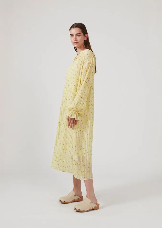 Women Modstrm Dresses CruzMD Print Dress Aqua Yellow Flower Women Modstrm Dresses CruzMD Print Dress Aqua Yellow Flower