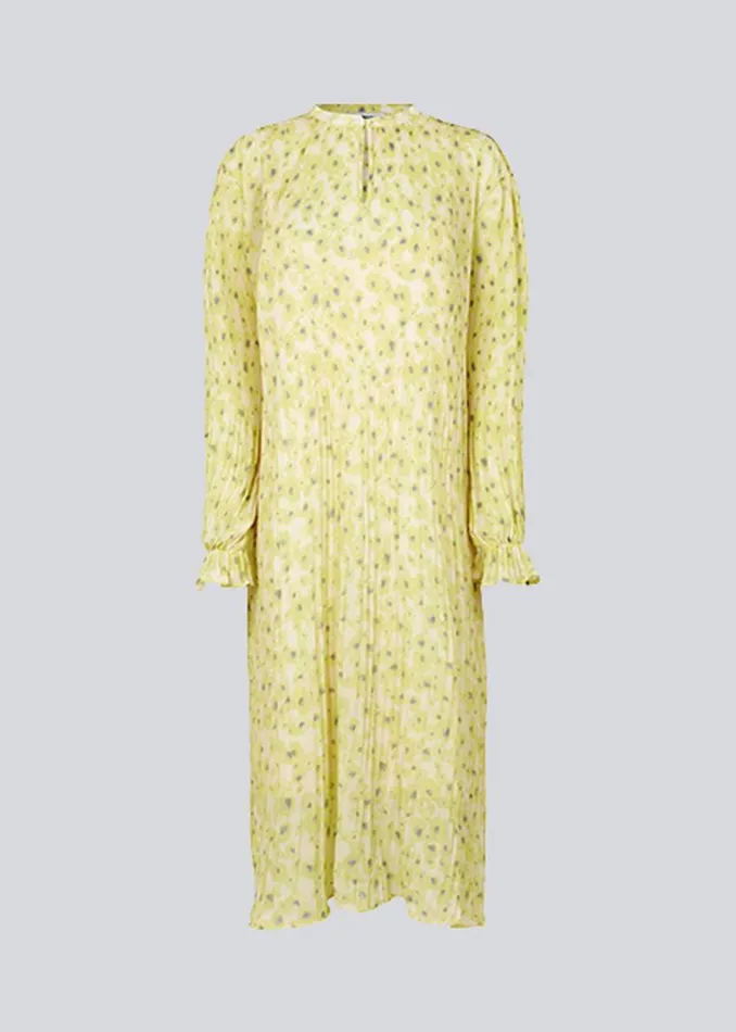 Women Modstrm Dresses CruzMD Print Dress Aqua Yellow Flower Women Modstrm Dresses CruzMD Print Dress Aqua Yellow Flower
