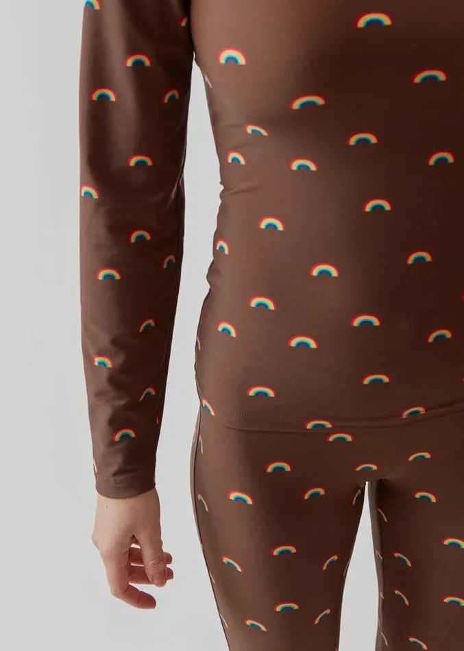 Women Modstrm Pants and Leggings PernilleMD Print Tights Rainbow Women Modstrm Pants and Leggings PernilleMD Print Tights Rainbow
