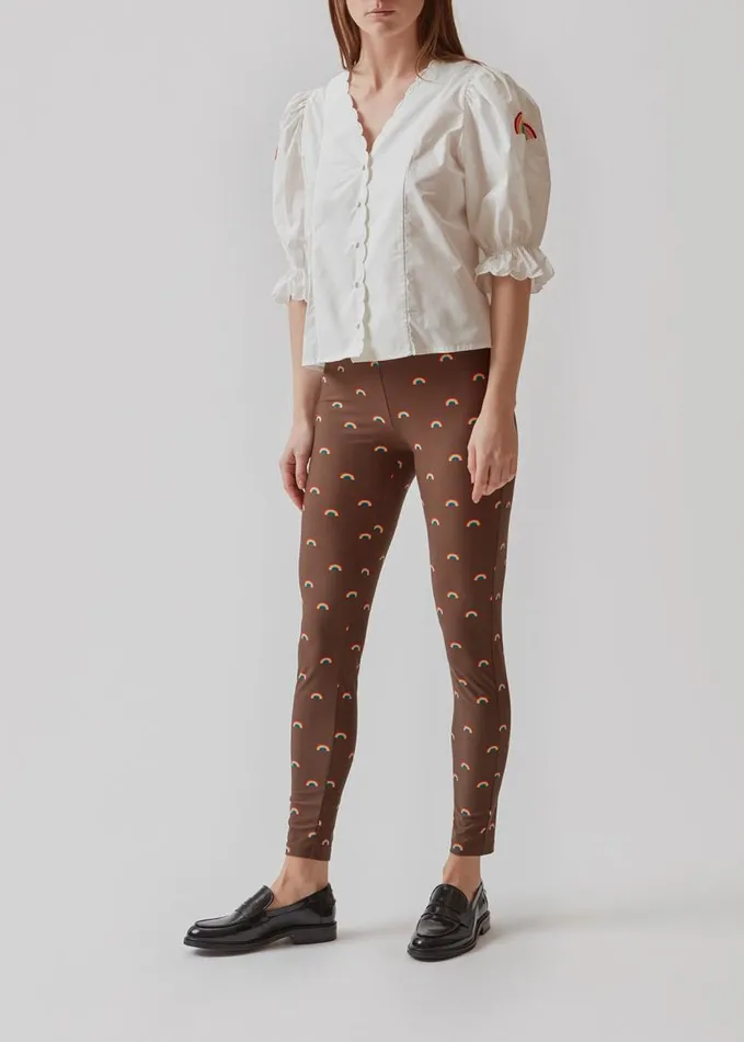 Women Modstrm Pants and Leggings PernilleMD Print Tights Rainbow Women Modstrm Pants and Leggings PernilleMD Print Tights Rainbow