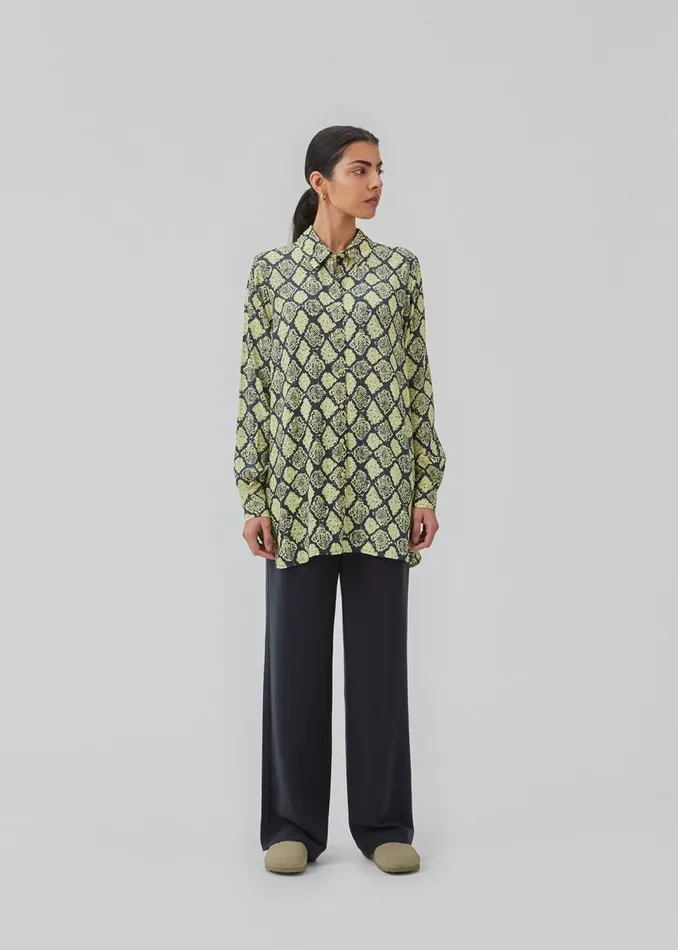 Women Modstrm Shirts CamilaMD Print Shirt Yellow Snake