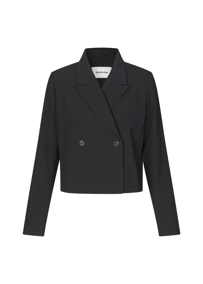 Women Modstrm Suits AnkerMD Short Blazer Black