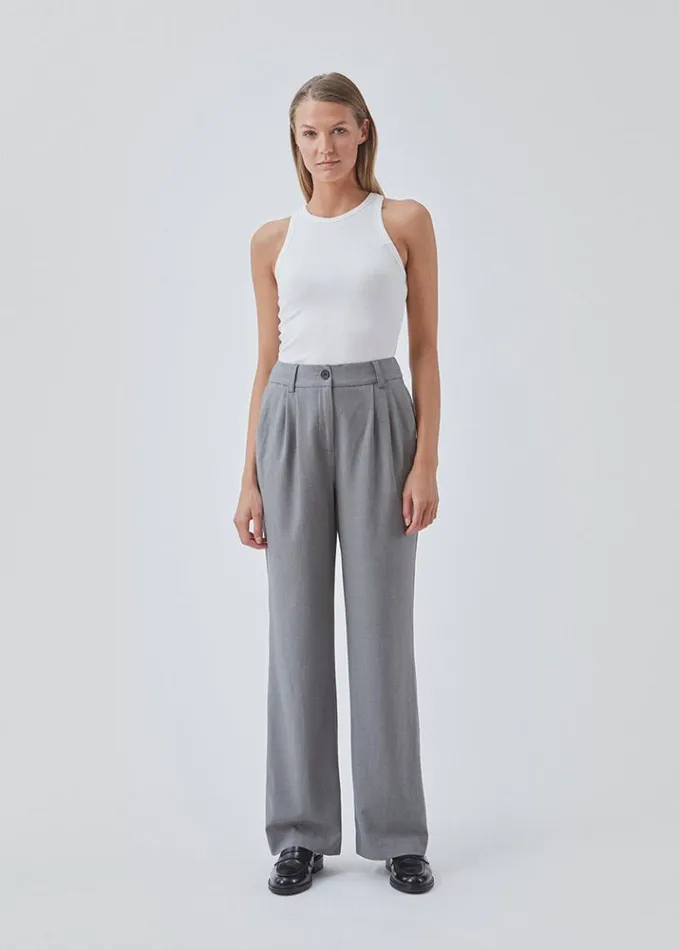 Women Modstrm Suits BennyMD Pants Grey Melange