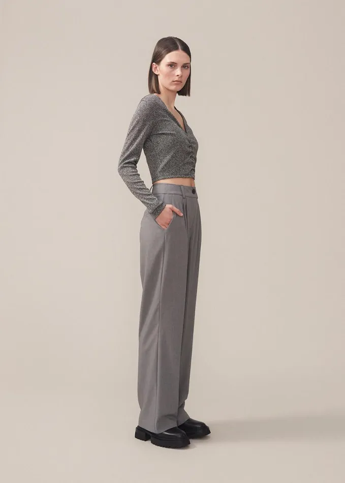 Women Modstrm Suits BennyMD Pants Grey Melange Women Modstrm Suits BennyMD Pants Grey Melange