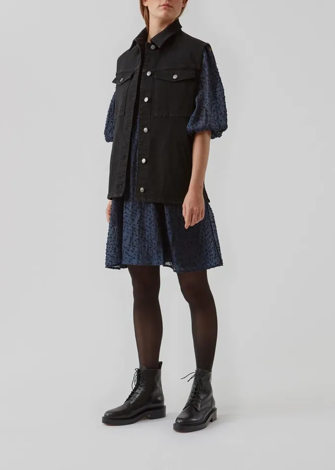 Women Modstrm Vests Nour Vest Washed Black