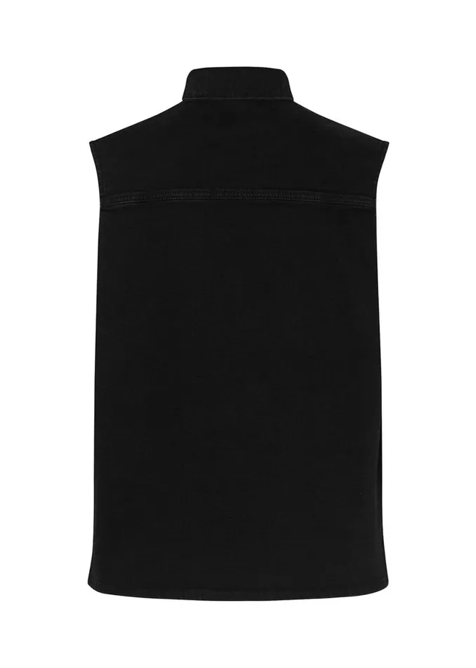 Women Modstrm Vests Nour Vest Washed Black
