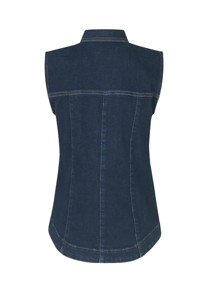 Women Modstrm Vests OttoMD Vest Dark Blue Wash Women Modstrm Vests OttoMD Vest Dark Blue Wash