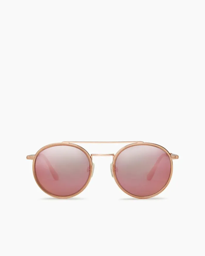 Women Monaco Round Sunglasses Crystal Nude Ramy Brook Swimwear