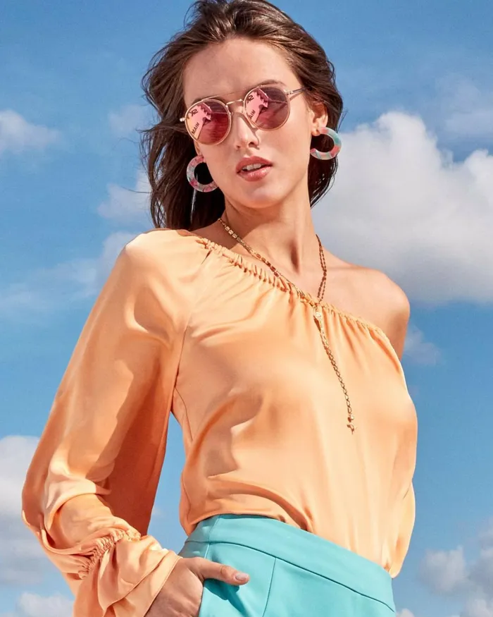 Women Monaco Round Sunglasses Crystal Nude Ramy Brook Swimwear Women Monaco Round Sunglasses Crystal Nude Ramy Brook Swimwear