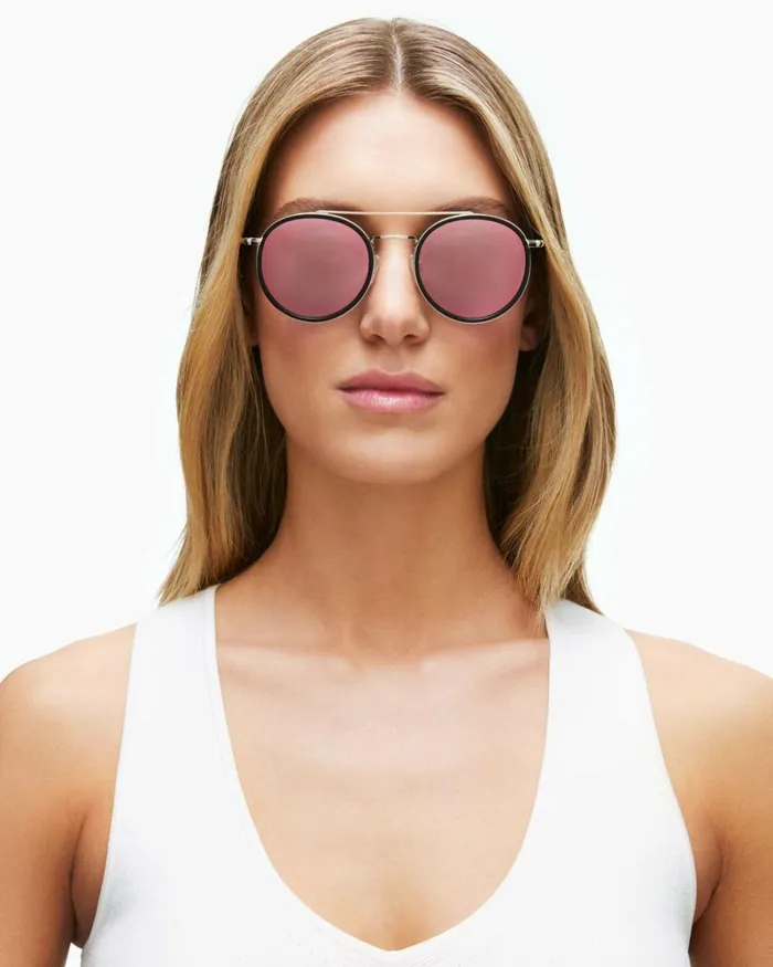 Women Monaco Round Sunglasses Crystal Nude Ramy Brook Swimwear Women Monaco Round Sunglasses Crystal Nude Ramy Brook Swimwear