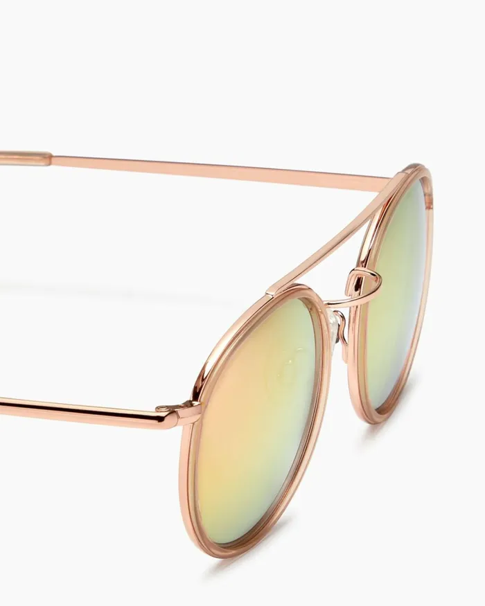 Women Monaco Round Sunglasses Crystal Nude Ramy Brook Swimwear Women Monaco Round Sunglasses Crystal Nude Ramy Brook Swimwear