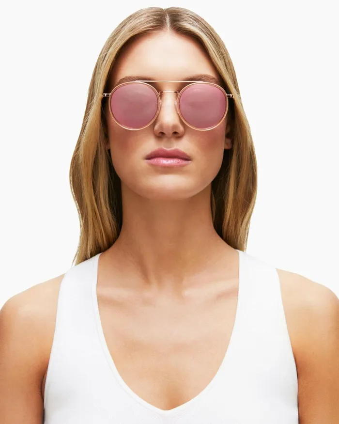 Women Monaco Round Sunglasses Crystal Nude Ramy Brook Swimwear Women Monaco Round Sunglasses Crystal Nude Ramy Brook Swimwear