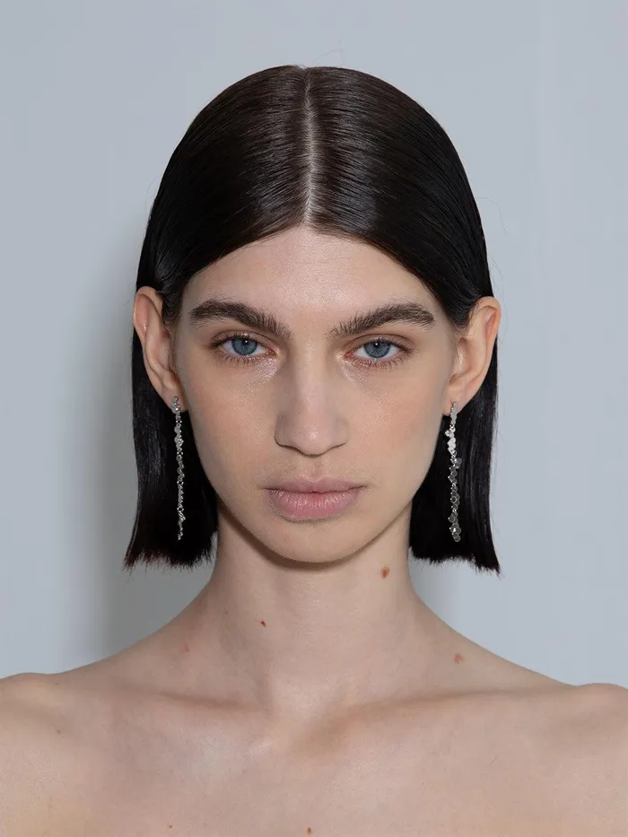 Women Neva PalladiumPlated Drop Earrings Aeyde Earrings