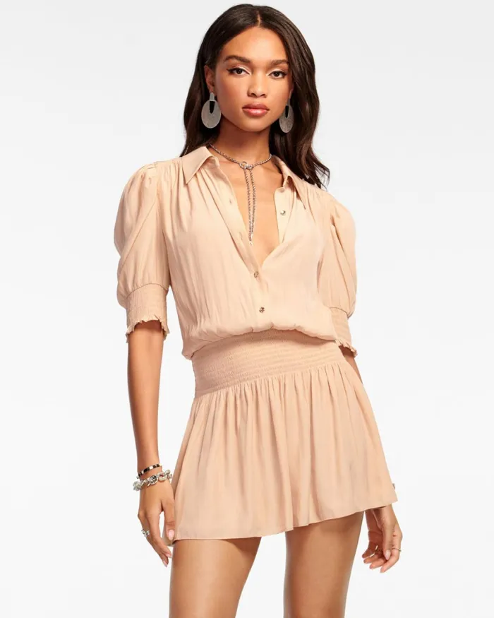 Women Nicole Shirt Mini Dress Navy Ramy Brook Dresses Women Nicole Shirt Mini Dress Navy Ramy Brook Dresses
