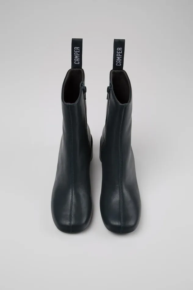 Women Niki Green Leather Boots Camper Ankle Boots Women Niki Green Leather Boots Camper Ankle Boots