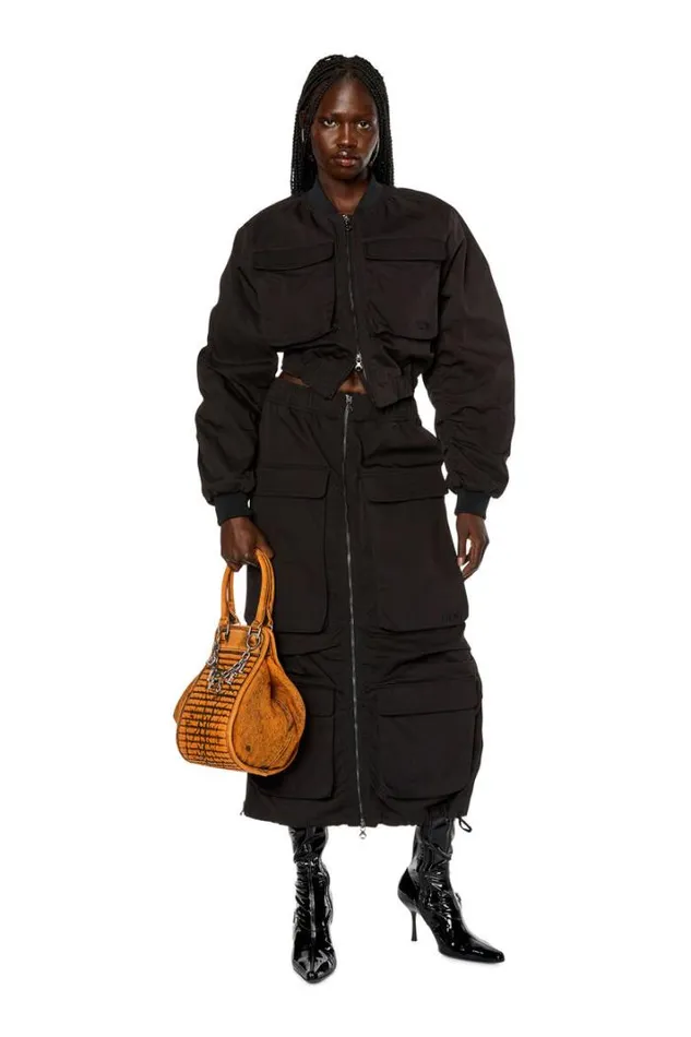 Women OMirt Black Diesel Skirts