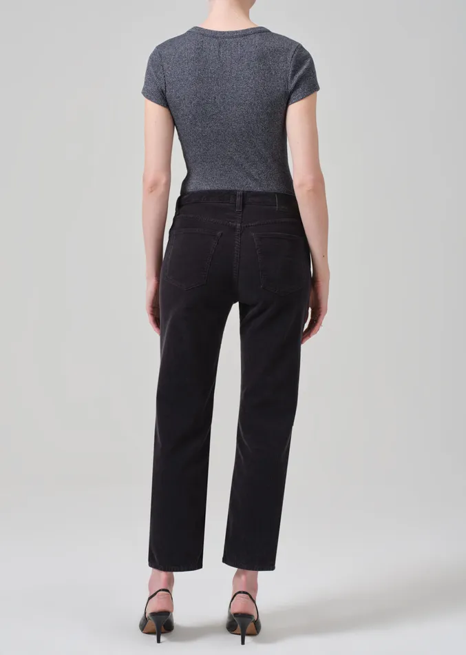 Women Pants Citizens Of Humanity Zurie Ankle Corduroy In Cracked Pepper