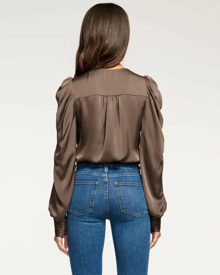 Women Pauline Puff Sleeve Blouse Soiree Red Ramy Brook Tops Women Pauline Puff Sleeve Blouse Soiree Red Ramy Brook Tops