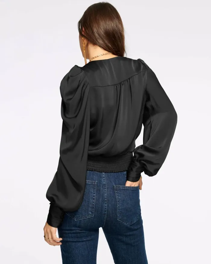 Women Pauline Puff Sleeve Blouse Soiree Red Ramy Brook Tops Women Pauline Puff Sleeve Blouse Soiree Red Ramy Brook Tops
