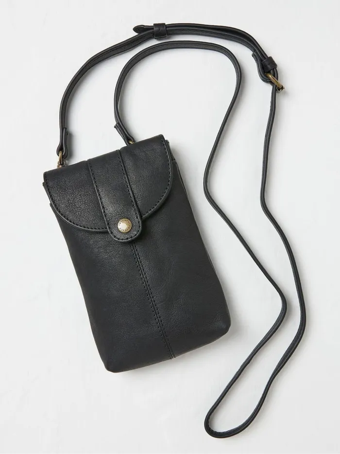 Women Phone Bags Fat Face Clara Black Phone Bag
