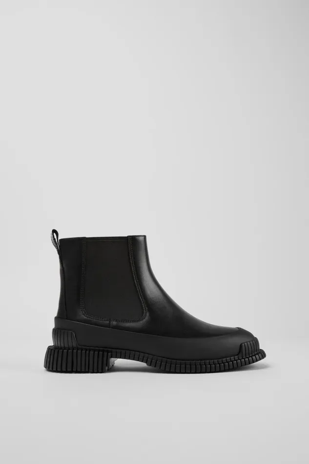 Women Pix Black Leather Ankle Boots Camper Ankle Boots Women Pix Black Leather Ankle Boots Camper Ankle Boots