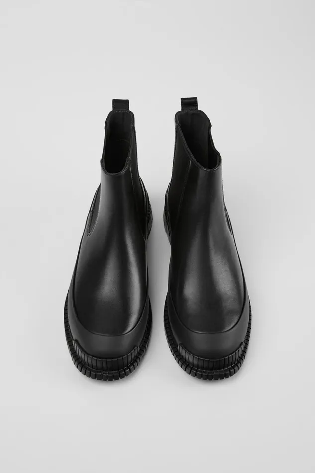 Women Pix Black Leather Ankle Boots Camper Ankle Boots Women Pix Black Leather Ankle Boots Camper Ankle Boots