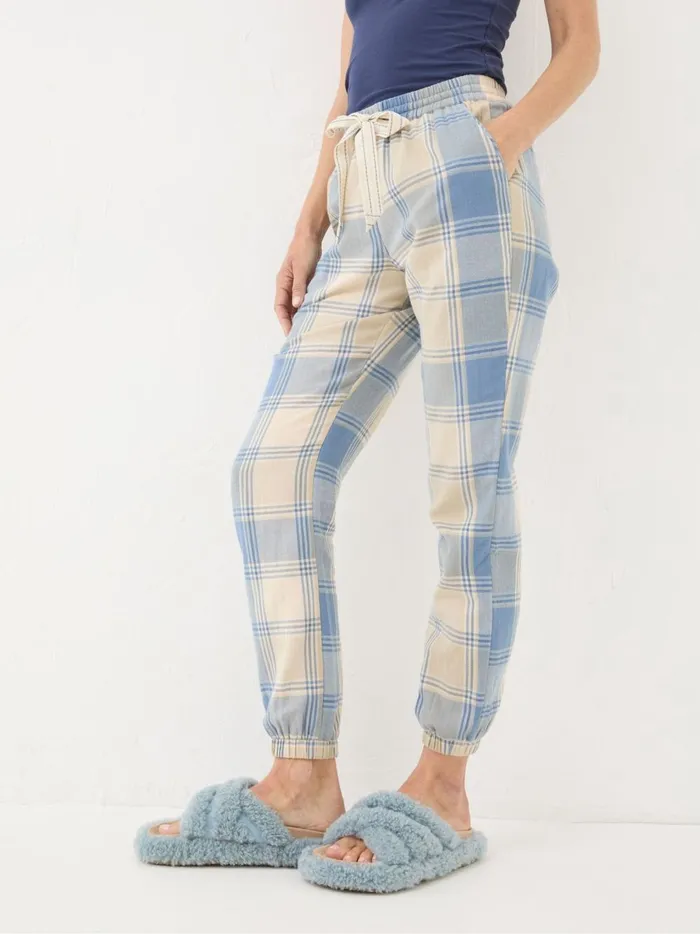 Women Pyjamas and Nightwear Fat Face Cora Ivory Check Pyjama Bottoms