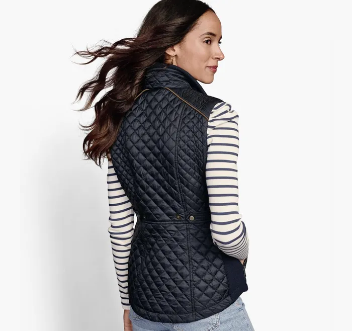 Women Quilted Vest Navy JohnstonandMurphy Coats Jackets and Vests Women Quilted Vest Navy JohnstonandMurphy Coats Jackets and Vests
