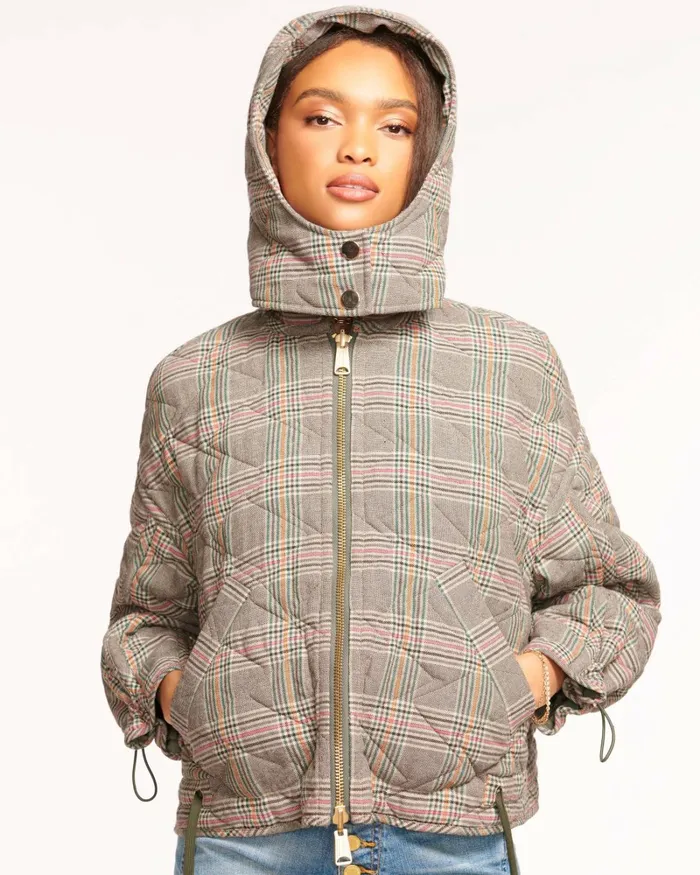 Women Reversible Freya Jacket Spruce Plaid Ramy Brook Jackets Women Reversible Freya Jacket Spruce Plaid Ramy Brook Jackets