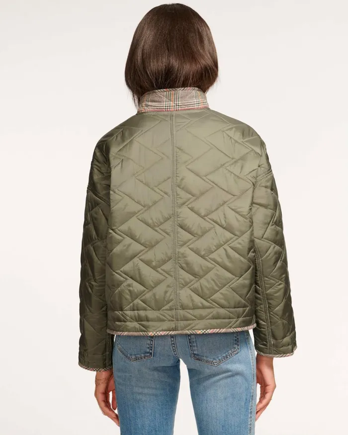 Women Reversible Freya Jacket Spruce Plaid Ramy Brook Jackets Women Reversible Freya Jacket Spruce Plaid Ramy Brook Jackets