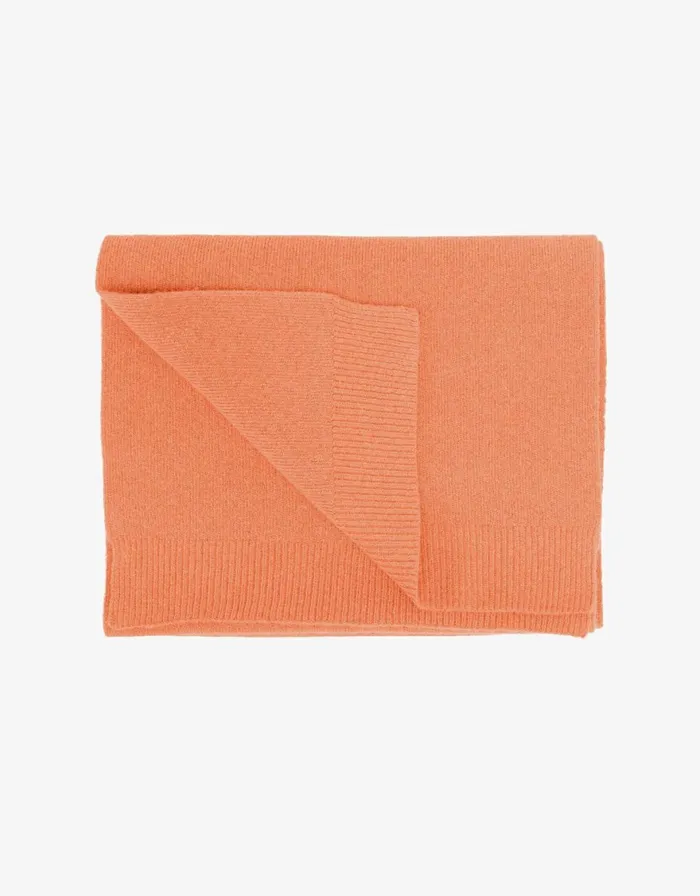Women Scarves Colorful Standard Merino Wool Scarf Sandstone Orange