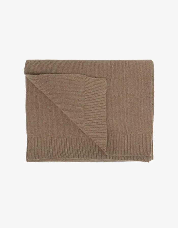 Women Scarves Colorful Standard Merino Wool Scarf Warm Taupe