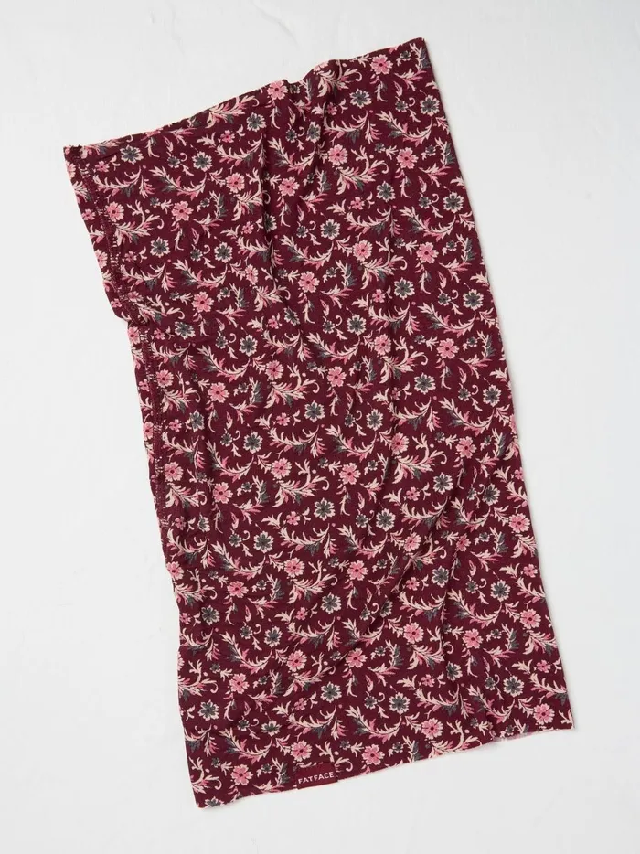Women Scarves Fat Face Pink Floral Multi Use Snood