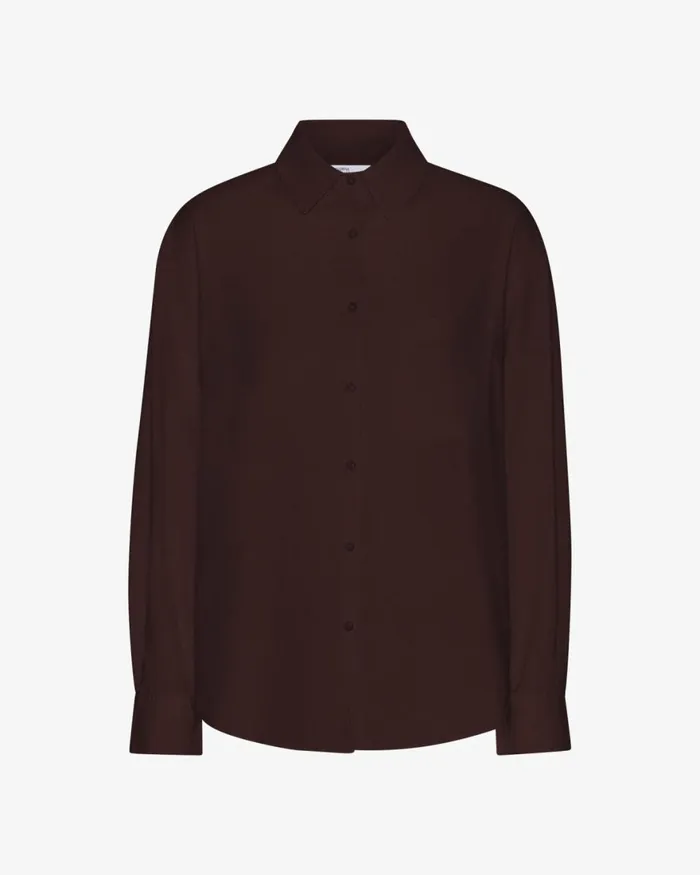 Women Shirts Colorful Standard Organic Oversized Shirt Oxblood Red