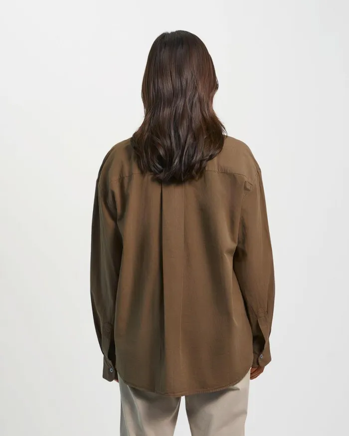 Women Shirts Colorful Standard Organic Oversized Shirt Petrol Blue