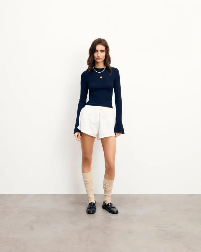 Women Shirts TShirts and Tops From Future Long Sleeve Top Navy