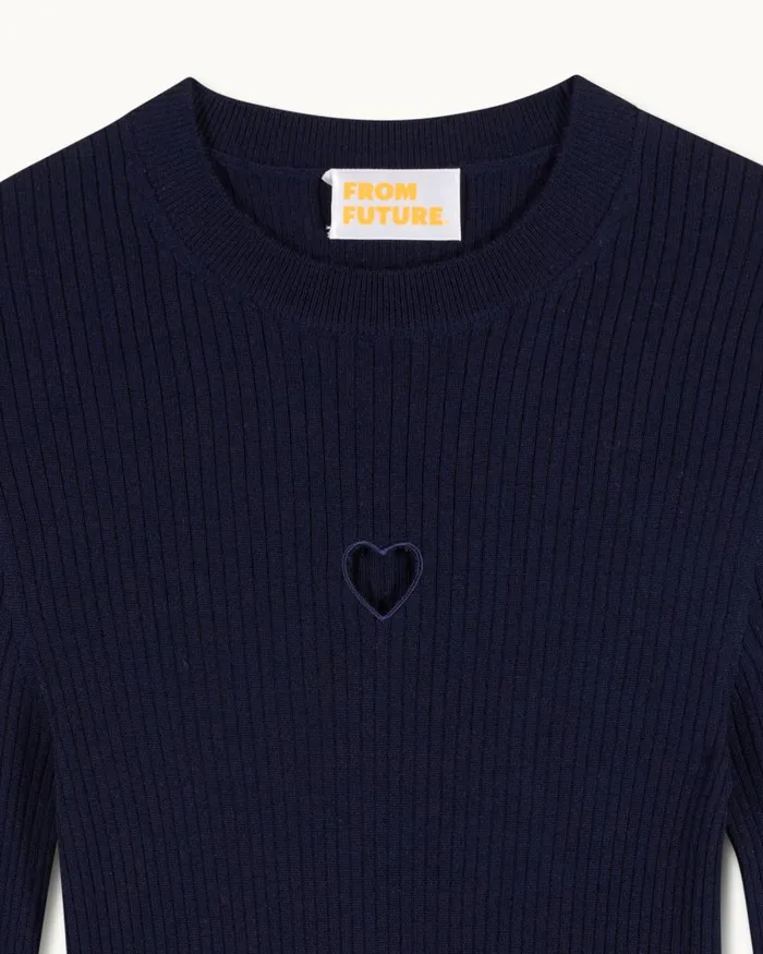 Women Shirts TShirts and Tops From Future Long Sleeve Top Navy