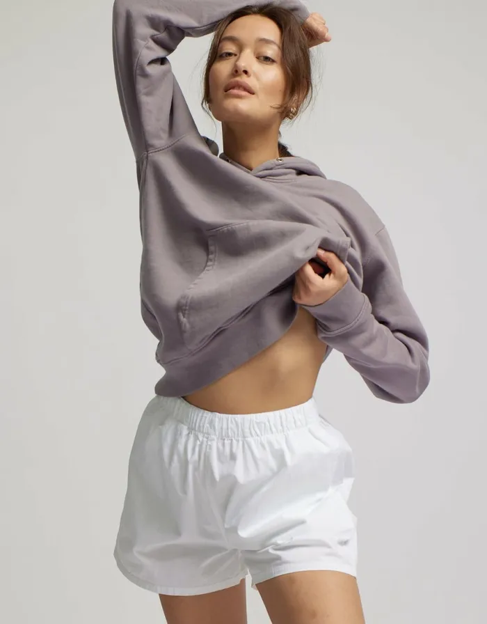 Women Shorts Colorful Standard Women Organic Twill Shorts Oyster Grey