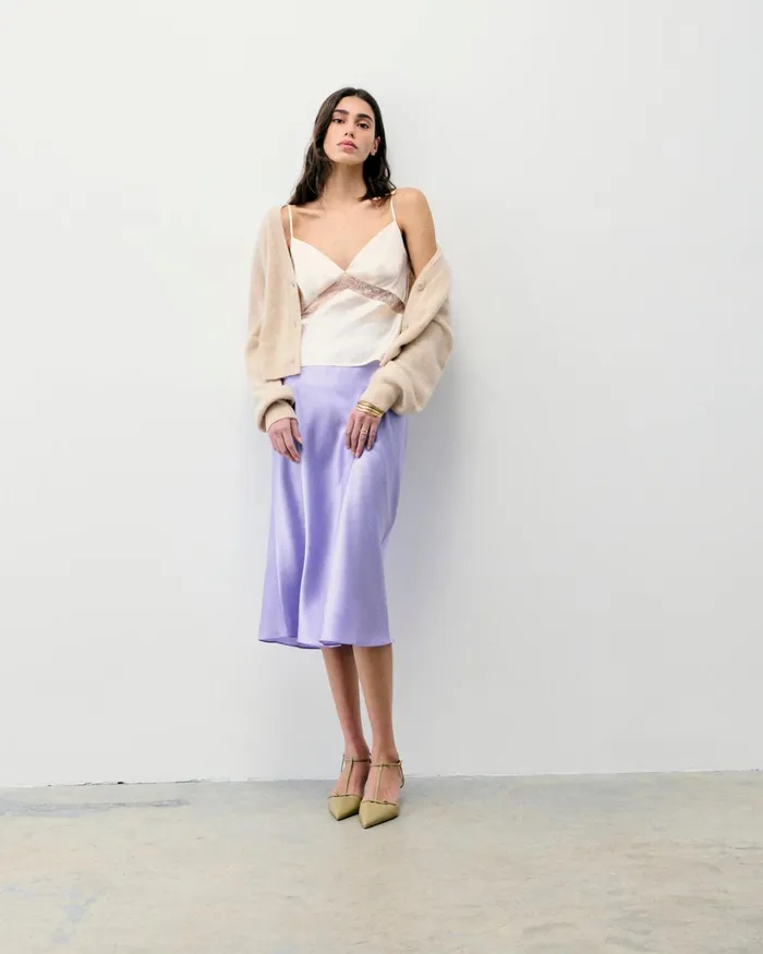Women Skirts From Future Gina Midi Skirt Lilac